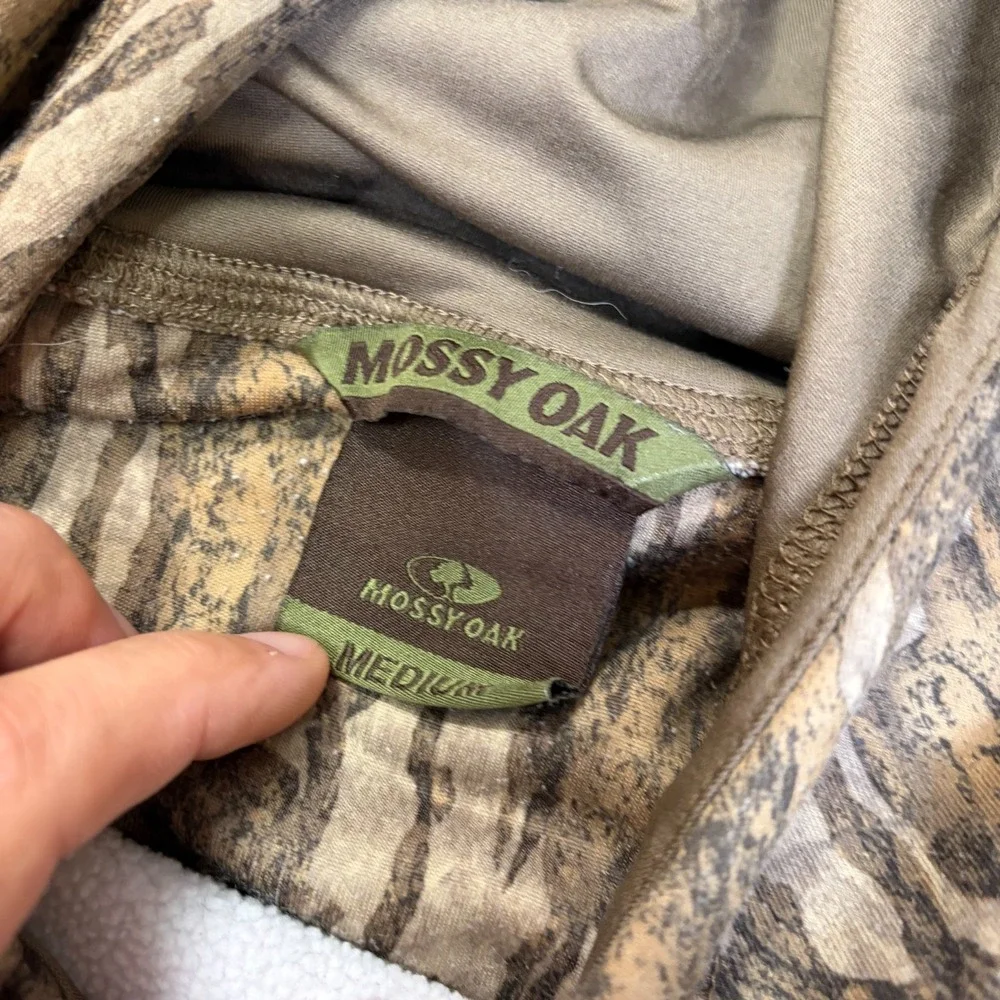 Barstool Sports Mossy Oak Bottomland Camo Hoodie Pullover Fleece Medium